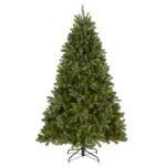 6.5 ft. Pre-Lit Downswept Douglas Fir Hinged Tree with Multicolor Lights, Plug-In
