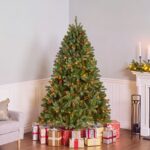 6.5 ft. Pre-Lit Downswept Douglas Fir Hinged Tree with Multicolor Lights, Plug-In - Image 2