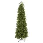 7.5 ft. Pre-Lit Downswept Douglas Fir Pencil Slim Hinged Tree with Clear Lights, Plug-In