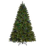 7.5 ft. Pre-Lit Downswept Douglas Fir Tree with Dual Color LED Cosmic Lights, Plug-In - Image 3