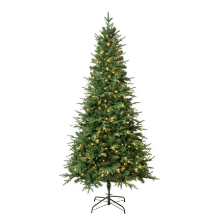 7.5 ft. Pre-Lit Duxbury Mix  Feel Real Tree with Warm White LED Lights, Plug-In