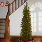 6.5 ft. Pre-Lit Grande Fir Pencil Slim Tree with Clear Lights, Plug-In - Image 3