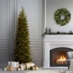 6.5 ft. Pre-Lit Grande Fir Pencil Slim Tree with Clear Lights, Plug-In - Image 2