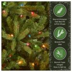 7.5 ft. Pre-Lit Jersey Fraser Fir Tree with Multicolor Lights - Image 7