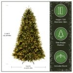 7.5 ft. Pre-Lit Jersey Fraser Fir Medium Tree with Clear Lights - Image 4
