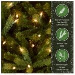 7.5 ft. Pre-Lit Jersey Fraser Fir Medium Tree with Clear Lights - Image 7