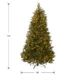 7.5 ft. Pre-Lit Jersey Fraser Fir Medium Tree with Dual Color LED Lights, Plug-In - Image 6