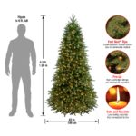 6.5 ft. Pre-Lit Jersey Fraser Fir Slim Tree with Clear Lights, Plug-In - Image 7