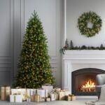 6.5 ft. Pre-Lit Jersey Fraser Fir Slim Tree with Clear Lights, Plug-In - Image 2