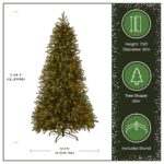 7.5 ft. Pre-Lit Jersey Fraser Fir Slim Tree with Clear Lights, Plug-In - Image 3