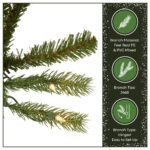 7.5 ft. Pre-Lit Jersey Fraser Fir Slim Tree with Clear Lights, Plug-In - Image 6