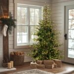 6.5 ft. Pre-Lit Norwegian Spruce Tree with Clear Lights, Plug-In - Image 2