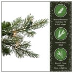 7.5 ft. Pre-Lit Nordic Spruce Slim Tree with Clear Lights, Plug-In - Image 6