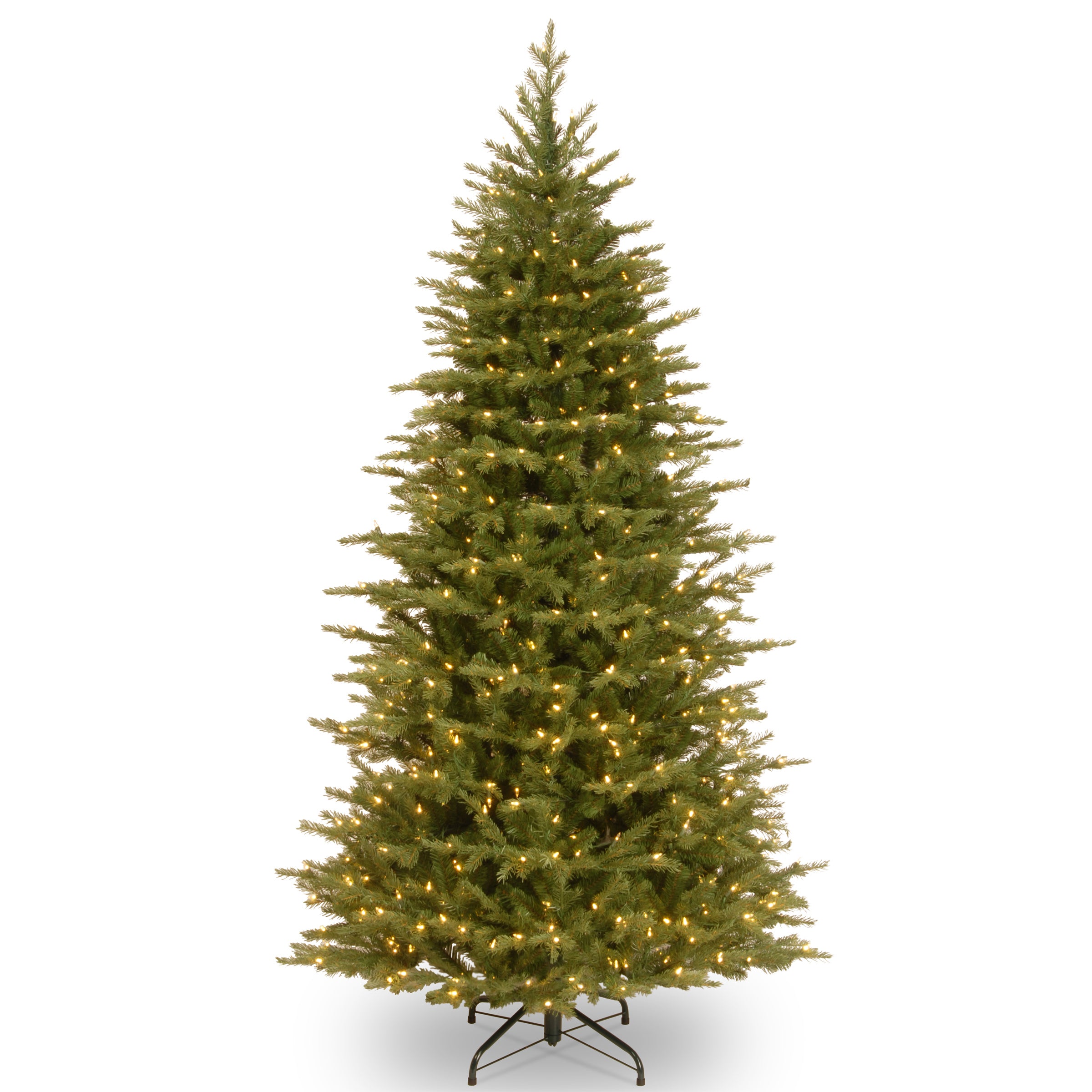 PENS4-337D-75.jpg 7.5 ft. Pre-Lit Nordic Spruce Slim Tree with Dual Color LED Lights, Plug-In - Image 1