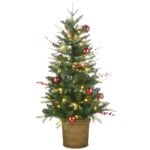 4 ft. Pre-Lit Scotch Creek Fir Tree with LED Lights, Plug-In