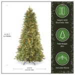 6.5 ft. Pre-Lit Tiffany Fir Slim Tree with Clear Lights PE Branch Tips, Plug-In - Image 3