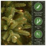 6.5 ft. Pre-Lit Tiffany Fir Slim Tree with Clear Lights PE Branch Tips, Plug-In - Image 6
