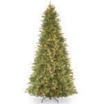 9 ft. Pre-Lit Tiffany Fir Slim Tree with Clear Lights - PE Branch Tips, Plug-In - Image 10