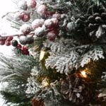 4 ft. Pre-Lit Snowy Bedford Pine Tree with Clear Lights, Plug-In - Image 5