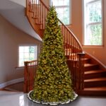 10 ft. Pre-Lit Tiffany Fir Slim Tree with Clear Lights, Plug-In - Image 3