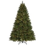 7.5 ft. Pre-Lit Downswept Douglas Fir Tree with Dual Color LED Cosmic Lights, Plug-In