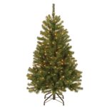 4.5 ft. Pre-Lit North Valley Spruce Tree with Clear Lights, Plug-In