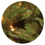 7.5 ft. Pre-Lit Grande Fir Pencil Slim Tree with Clear Lights, Plug-In - Image 3